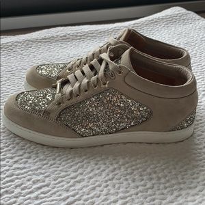 Jimmy Choo Suede Low Top Sneakers